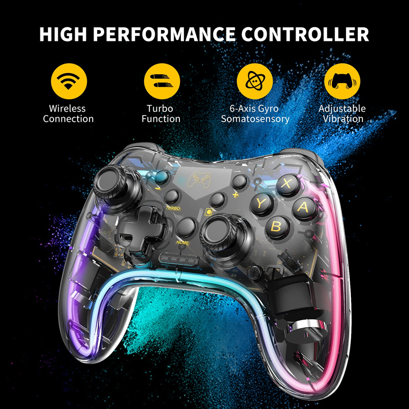 Gaming Accessories Retro - Wireless RGB Retro Gaming Controller for