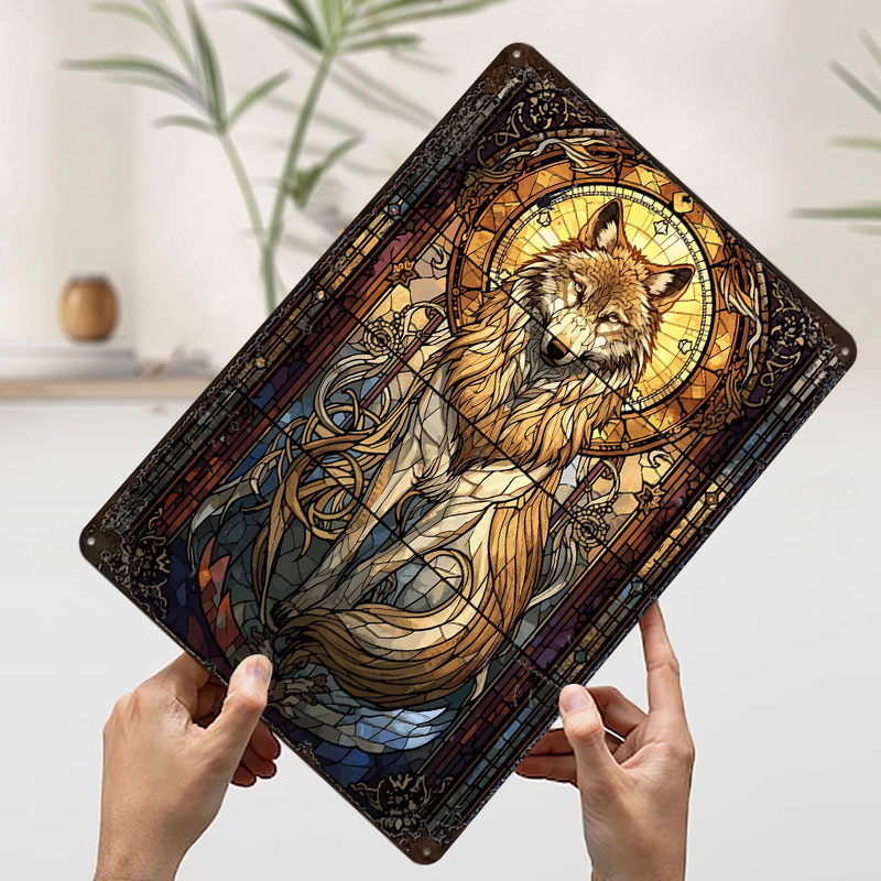 Stained Glass Wolf Poster Cust – Gaming Accessories Retro recenzja i cena