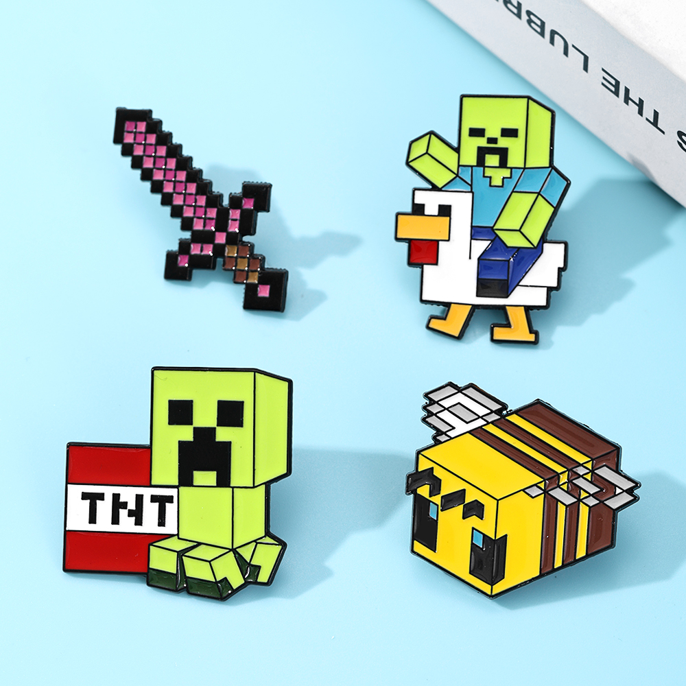 4pcs Cute Baby Zombie Chicken  – Gaming Accessories Anime recenzja i cena