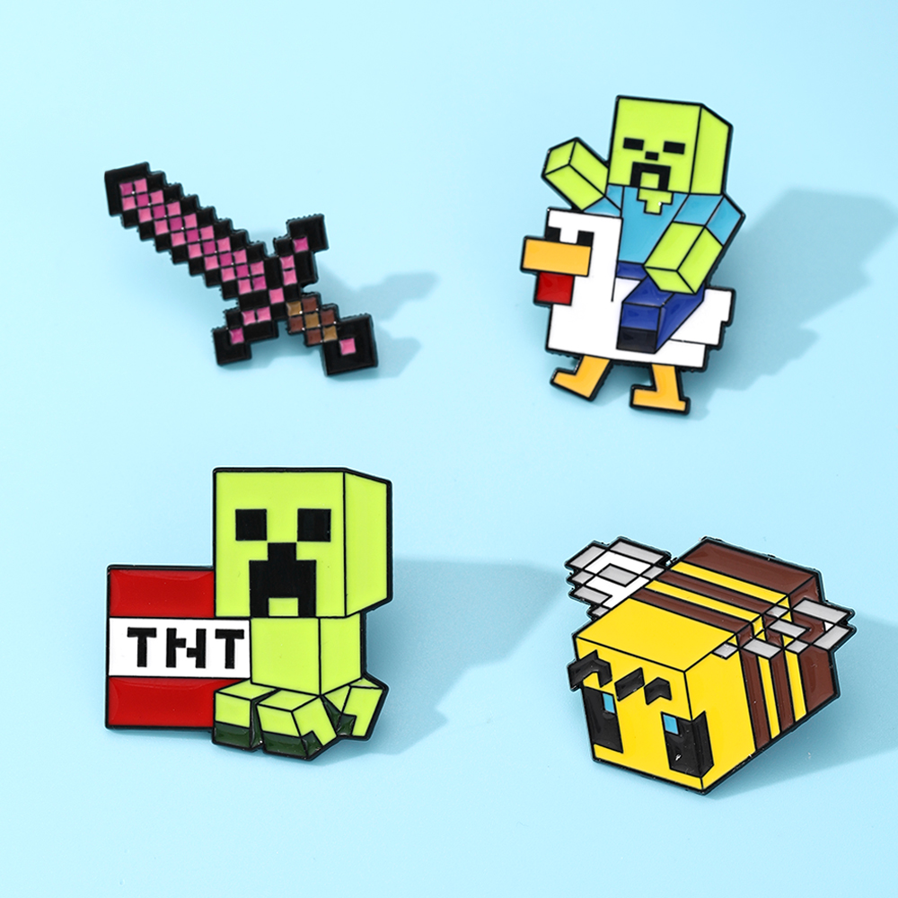 4pcs Cute Baby Zombie Chicken  – Gaming Accessories Anime recenzja i cena