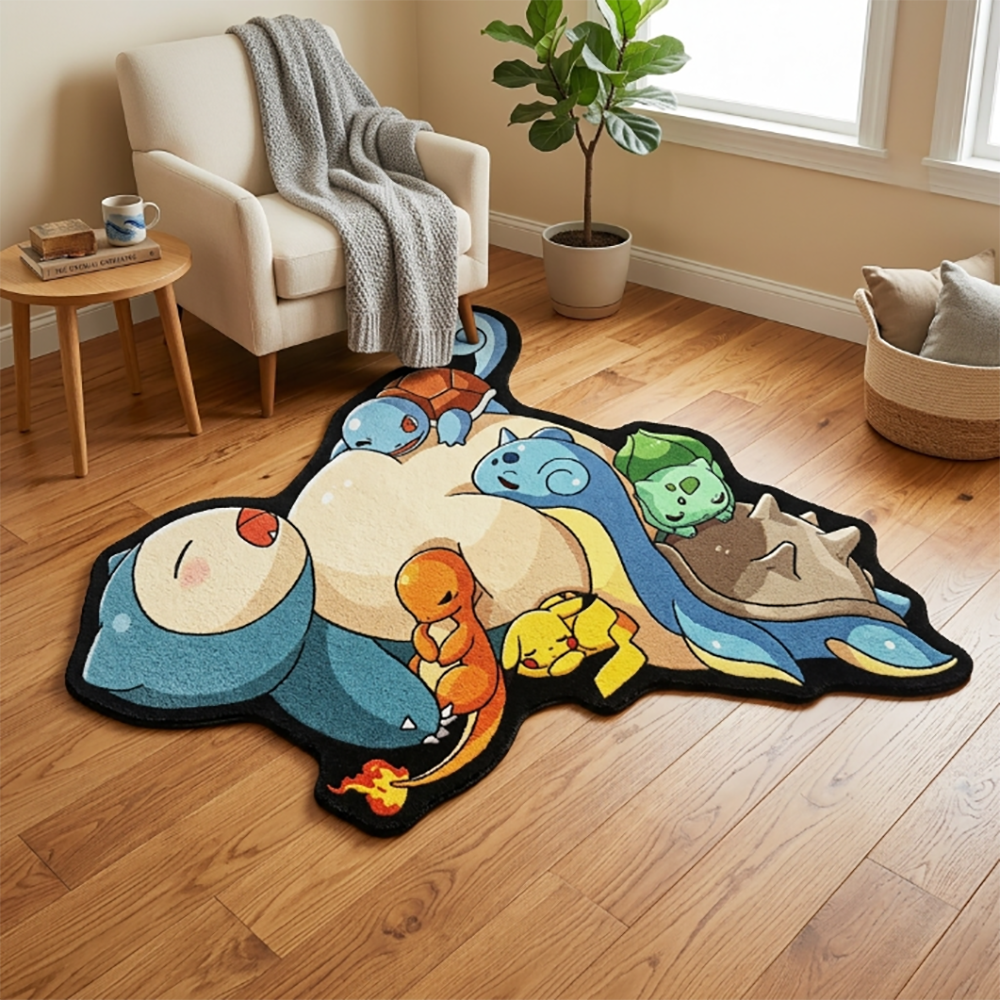 Cute Pokemon Floor Mat Snorlax – Gaming Accessories Anime recenzja i cena