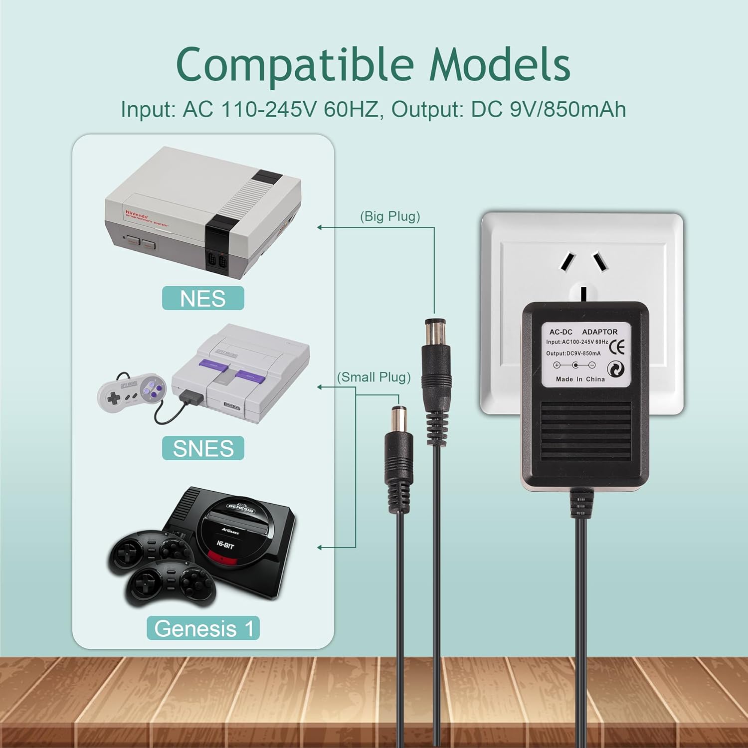 US Plug 3 in 1 AC Power Supply – Gaming Accessories Dropshipping recenzja i cena